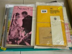 1972 AA Member's handbook, a quantity of motorcar sales magazines and pamphlets and three Driving