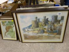 Quantity of framed pictures and prints