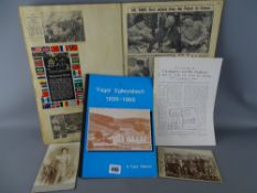 Vintage scrapbook of newspaper cuttings of interesting articles between 1920-1950, two early