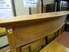 Mahogany fire surround with bead decoration