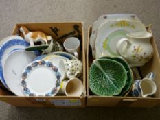 Quantity of decorative tableware and pottery mugs etc