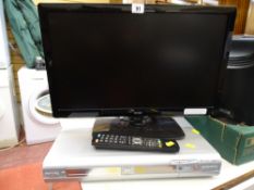 Logik 22 ins LED TV, Phillips DVDR 610 DVD video player/recorder E/T