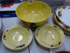 Carltonware fruit bowl set