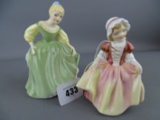 Two Royal Doulton lady figurines 'Fair Maiden' HN2211 and 'Dinky Doo' HN2120