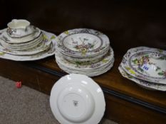 Alfred Meakin 'Medway' floral decorated part dinner service