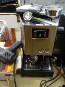 Classic Gaggia stainless steel coffee machine E/T