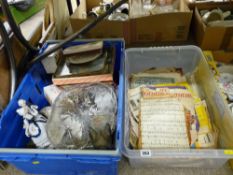 Quantity of household goods and a collection of vintage sheet music