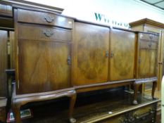 Mid Century sideboard with four drawers over four base cupboards