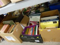 Quantity of vintage books and a small selection of LP vinyl records, mainly classical music