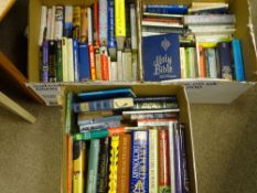 Three large boxes of books