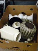 Quantity of modern pottery bowls and vases