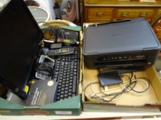 AOC computer monitor, Advent keypad, BT phone system, Epson printer etc E/T