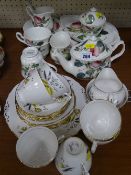 Roy Kirkham 'Redoute Roses' part teaset and a vintage Colclough part tea service