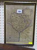 Reproduction Saxton map of Anglesey