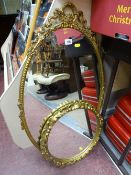 Two gilt framed wall mirrors