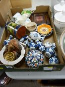 Mixed box of decorative tableware by Shelley China etc