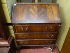 Reproduction mahogany fall front bureau