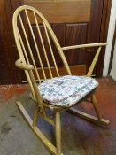 Ercol light wood rocking chair