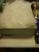 Vintage wedding veil in box