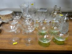 Parcel of Stuart crystal and other drinking and sundae glasses