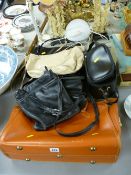 Selection of vintage handbags and a Kodak EK100 instant camera