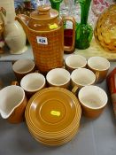 Hornsea 'Saffron' part coffee set