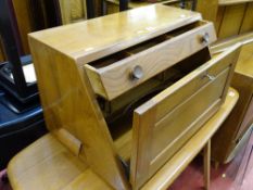 Ercol mid oak portable tabletop bureau
