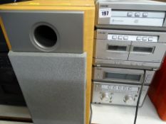 Sony MHC-NX1 mini hifi component system with pair of speakers E/T