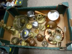 Box of vintage metalware
