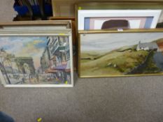 Quantity of framed pictures and prints