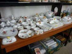 Extensive collection of Royal Worcester 'Evesham' dinner, tea and oven to tableware