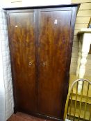 Stag mahogany two door wardrobe