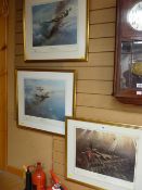 Three Battle of Britain limited edition studio stamped prints - Two FRANK WOOTTON, 'Hurricane