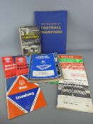 Collection of football and rugby programmes, magazines and ephemera, 1950s/60s/70s dates