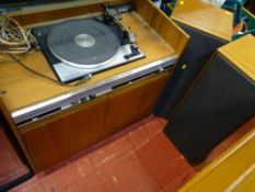 HMV hifi stereo with a Garrard SP25 MkIV turntable and pair of speakers E/T