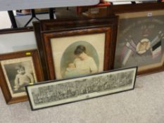 Framed collage 'In Memory of the Great European Conflict AD 1914', a 1948 University College of