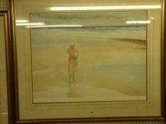 SIR WILLIAM RUSSELL FLINT unsigned framed limited edition (573/850) print - topless female
