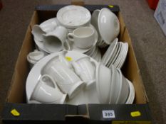 Good quantity of Dudson Armorlite white table crockery