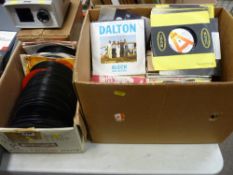 Two boxes of 45rpm records, various artists