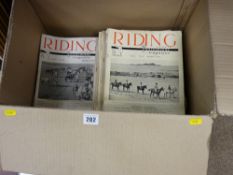 Parcel of 'Riding & Driving, The Horse Lover's Magazines', 1930s/40s