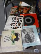 Collection of 45rpm records, numerous artists and dates