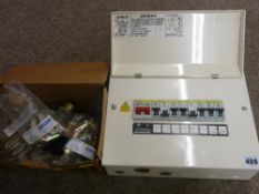 Electrical circuit isolating box and a quantity of spring tunnels and hook bolts etc