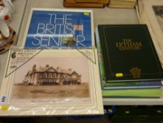 Golfing collectables including a 1986 book 'The Lytham Century', signed by Tony Nixon, Captain