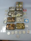 Good collection of vintage coinage and collectable crowns, mainly British, some foreign including
