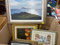 Quantity of framed pictures and prints