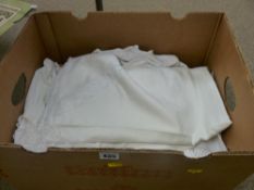 Box of vintage linen