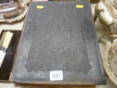 Welsh family Bible with listed deaths and burials from 1917 onwards