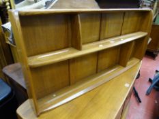 Ercol mid oak hanging wall rack