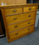 A vintage chest of three long & two short drawers Condition reports are provided on request by email
