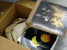 A small parcel of vinyl records Condition reports are provided on request by email only for this